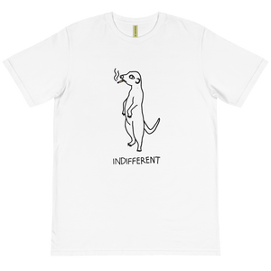 "INDIFFERENT" 100% Organic T-Shirt (Black/White)