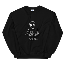 Load image into Gallery viewer, &quot;SOON&quot; Unisex Sweatshirt (Black/White)
